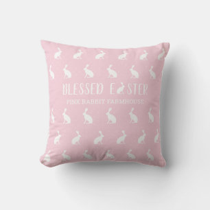 Verdwenen Pasen. Girly Pink Farmhouse. Paascadeau Kussen