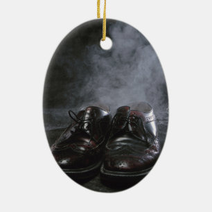 Verdwenen schoenen en rook keramisch ornament