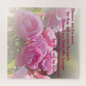 "Verdwenen zijn de meek want ze zullen erven..." Legpuzzel (Horizontaal)