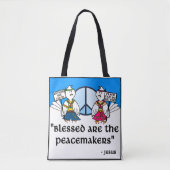 Verdwenen zijn de vredesmakers tote bag (Voorkant)