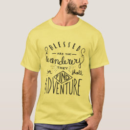 Verdwenen zijn de Wanderers Hand Lettered Mannen T-shirt