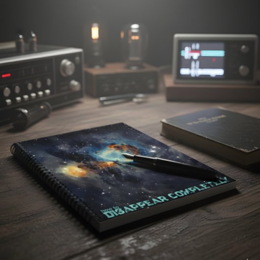 Verdwijn in het kosmische vacuüm notitieboek
