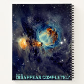 Verdwijn in het kosmische vacuüm notitieboek (Achterkant)