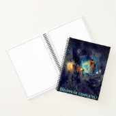 Verdwijn in het kosmische vacuüm notitieboek (Binnen)