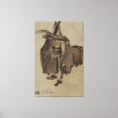 Verdwijnen over mantel en hoed canvas afdruk (Voorkant)
