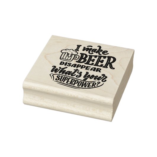 verdwijnende bierofferte rubberstempel (Stempel)