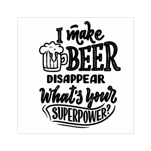 verdwijnende bierofferte rubberstempel (Afrduk)