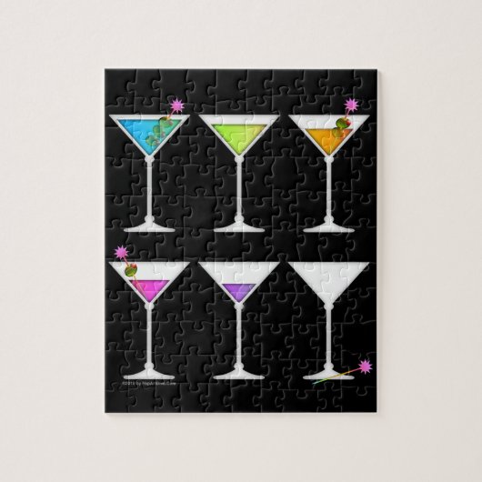 VERDWIJNENDE MARTINI-PUZZEL of PUZZELCADEAUSET Legpuzzel (Verticaal)