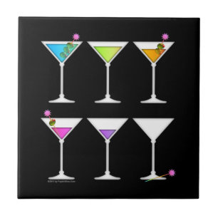 Verdwijnende Martinis Coaster T Tegeltje