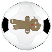 Verdwijnende peperkoek man voetbal (Gedraaid)