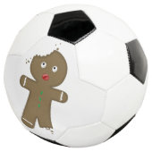 Verdwijnende peperkoek man voetbal (Drie kwart)