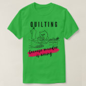 Verdwijning omdat moord verkeerd is t-shirt (Design voorkant)