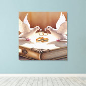 Vereend in Liefde Canvas Afdruk (Insitu (Houten vloer))