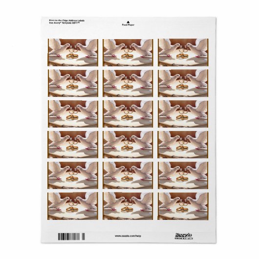 Vereend in Liefde Etiket (Full Sheet)