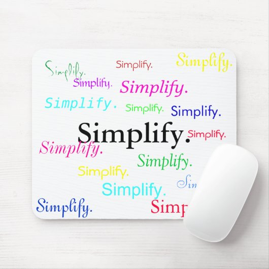 Vereenvoudig. (1 van 3) muismat (Met muis)