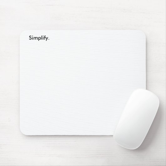 Vereenvoudig. (3 van 3) muismat (Met muis)