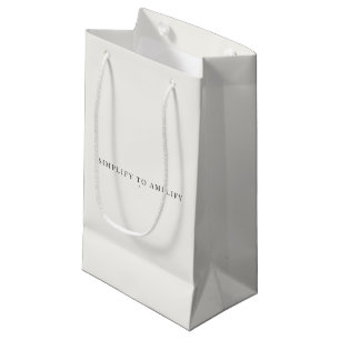Vereenvoudig om te versterken Minimalistische cade Klein Cadeauzakje