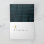 vereenvoudig touwtekst met madeliefje kaart (Binnen)