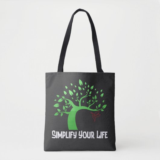 Vereenvoudig uw leven.b tote bag (Voorkant)