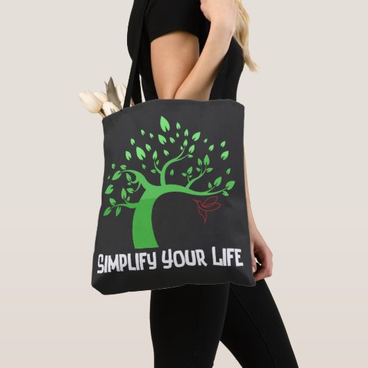 Vereenvoudig uw leven.b tote bag (Dichtbij)