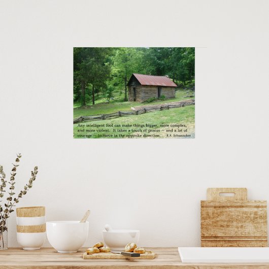 Vereenvoudig uw leven poster (Keuken)