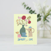 Vereenvoudig uw levend briefkaart (Staand voorkant)