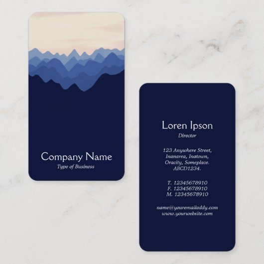 Vereenvoudigd landschap 03 visitekaartje (Voorkant / Achterkant)