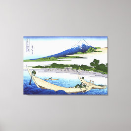 Vereenvoudigd Uitzicht van Tago Beach in Ejiri Canvas Afdruk