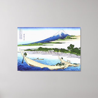 Vereenvoudigd Uitzicht van Tago Beach in Ejiri Canvas Afdruk