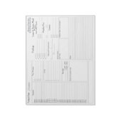 Vereenvoudigde dagelijkse planner | 5 en 1 Food Jo Notitieblok (Linkerzijde)