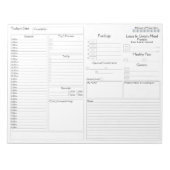 Vereenvoudigde dagelijkse planner | 5 en 1 Food Jo Notitieblok (Voorkant)