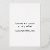 vereenvoudigde hemelse uitnodiging black tie (Achterkant)