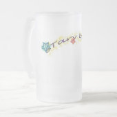 Vereenvoudigde mok met traanogen1 (Voorkant links)