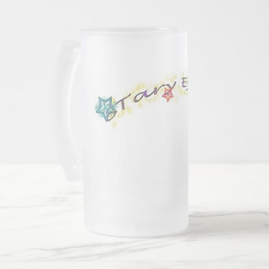 Vereenvoudigde mok met traanogen1 (Voorkant links)