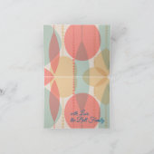 Vereenvoudigde Retro-Ornamenten met prettige kerst Feestdagen Kaart (Binnen)