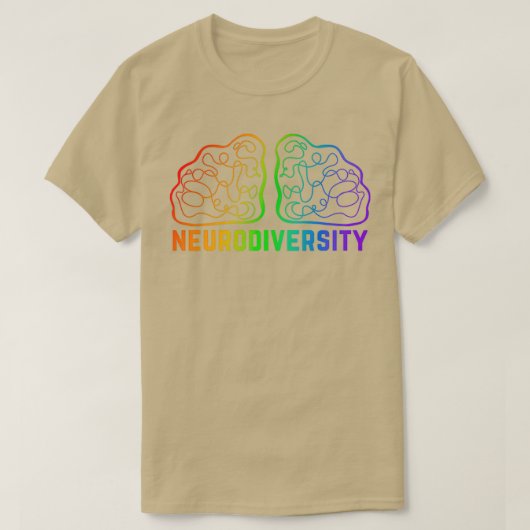 Vereenvoudigde versie van Neurodiversiteit T-shirt (Design voorkant)