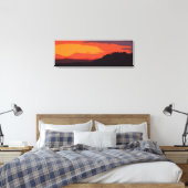 Vereenvoudigde zonsondergang canvas afdruk (Insitu (Slaapkamer))