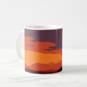 Vereenvoudigde zonsondergang koffiemok (Voorkant links)