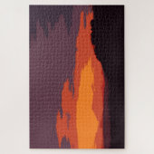 Vereenvoudigde zonsondergang legpuzzel (Verticaal)