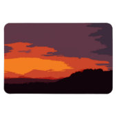 Vereenvoudigde zonsondergang magneet (Horizontaal)