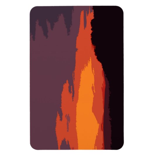 Vereenvoudigde zonsondergang magneet (Verticaal)