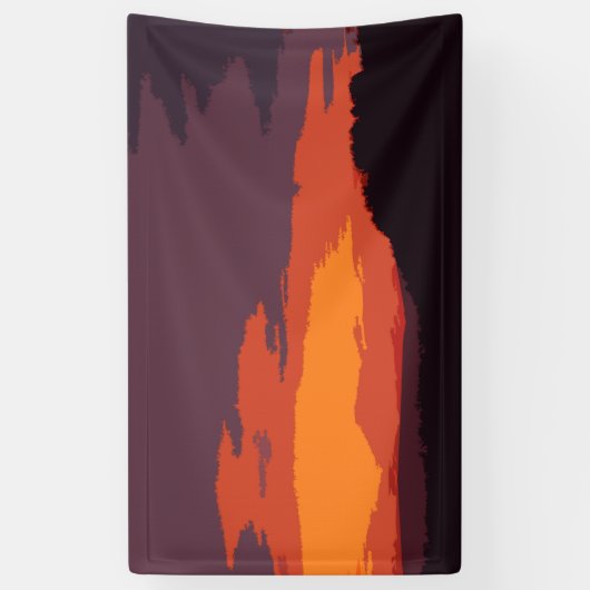 Vereenvoudigde zonsondergang spandoek (Verticaal)