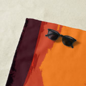 Vereenvoudigde zonsondergang strandlaken (In situ)