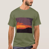 Vereenvoudigde zonsondergang t-shirt (Voorkant)