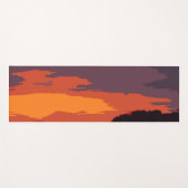 Vereenvoudigde zonsondergang yogamat (Voorkant (horizontaal))