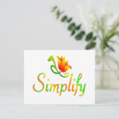 Vereenvoudigen Briefkaart (Staand voorkant)