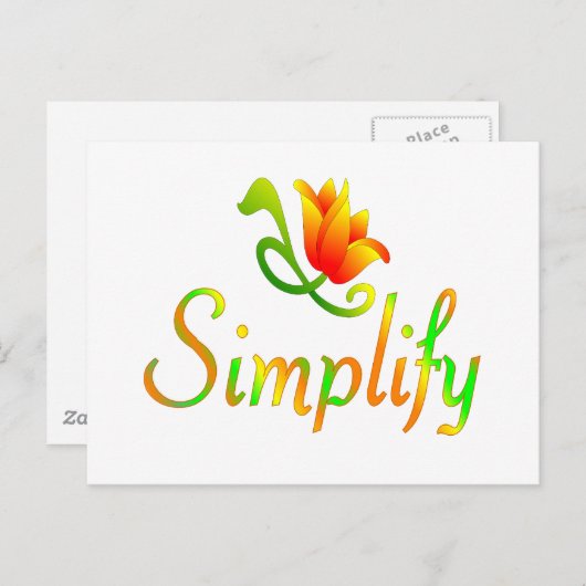 Vereenvoudigen Briefkaart (Voorkant / Achterkant)