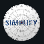 Vereenvoudigen Dartbord<br><div class="desc">Ons leven is verstoord door detail. Vereenvoudig. - Henry David Thoreau</div>