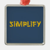 Vereenvoudigen Metalen Ornament (Voorkant)