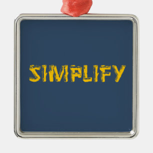 Vereenvoudigen Metalen Ornament